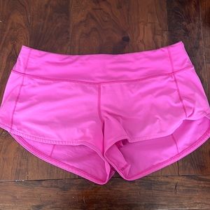 Sonic pink Lululemon speed ups size 8 inseam:2.5!